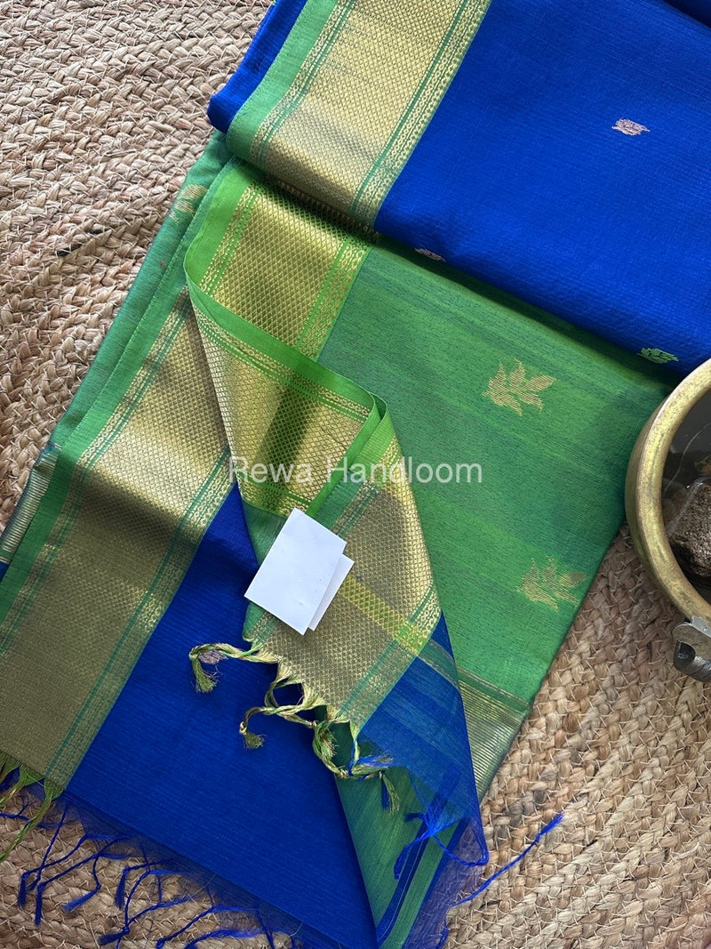 Maheshwari Butta Pallu Silk Saree