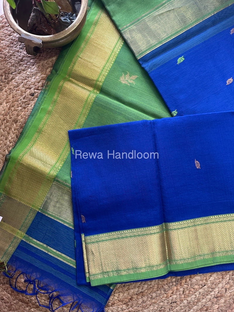 Maheshwari Butta Pallu Silk Saree