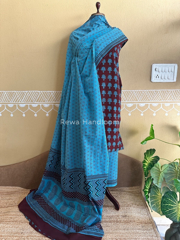  Bagh Print Cotton Suit