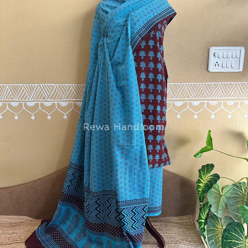  Bagh Print Cotton Suit