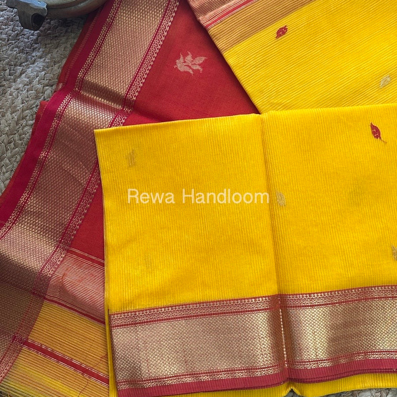 Maheshwari Butta Pallu Silk Saree