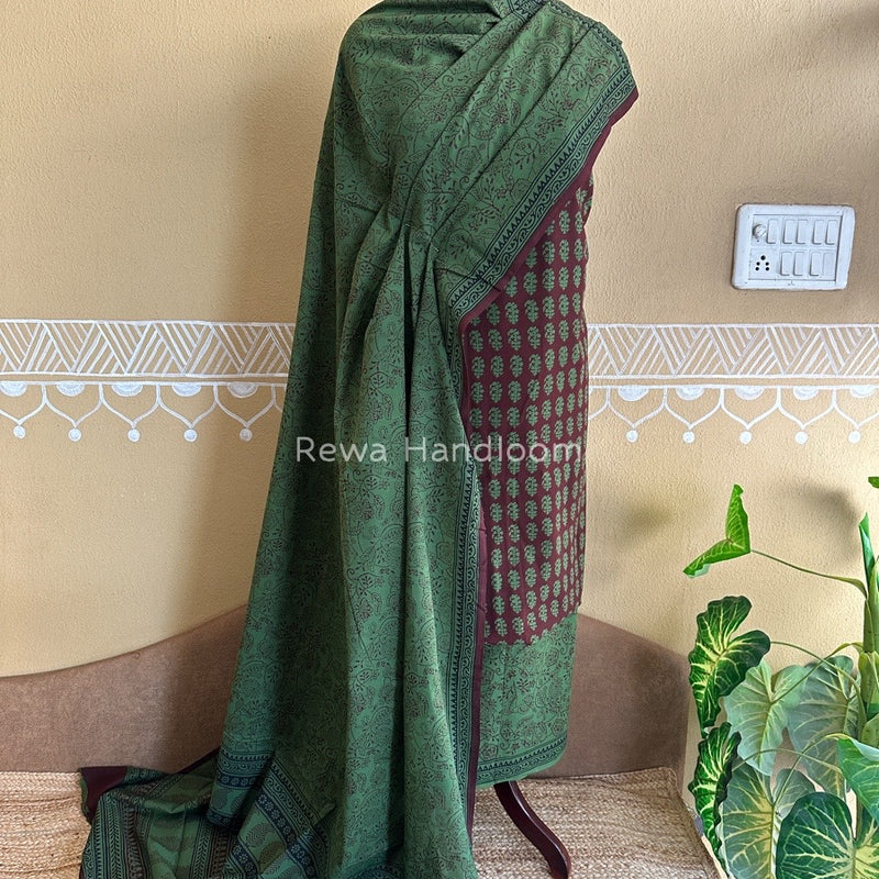  Bagh Print Cotton Suit