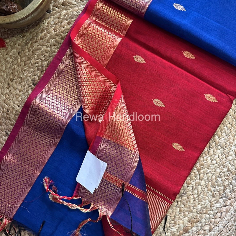  Zari Butti Maheshwari Saree