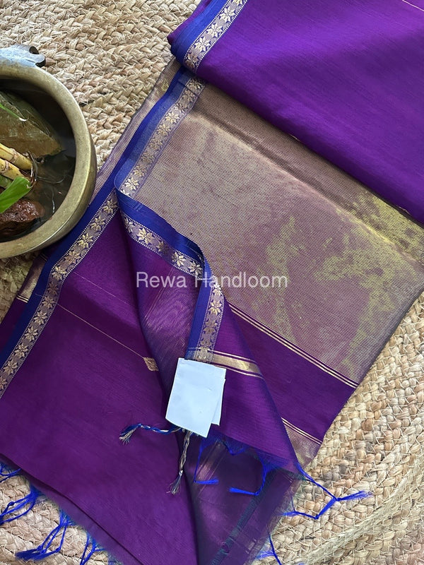  Zari Butti Maheshwari Saree