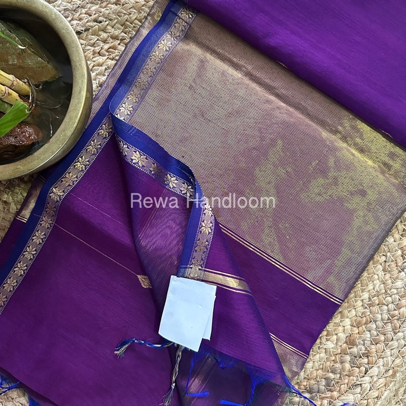  Zari Butti Maheshwari Saree