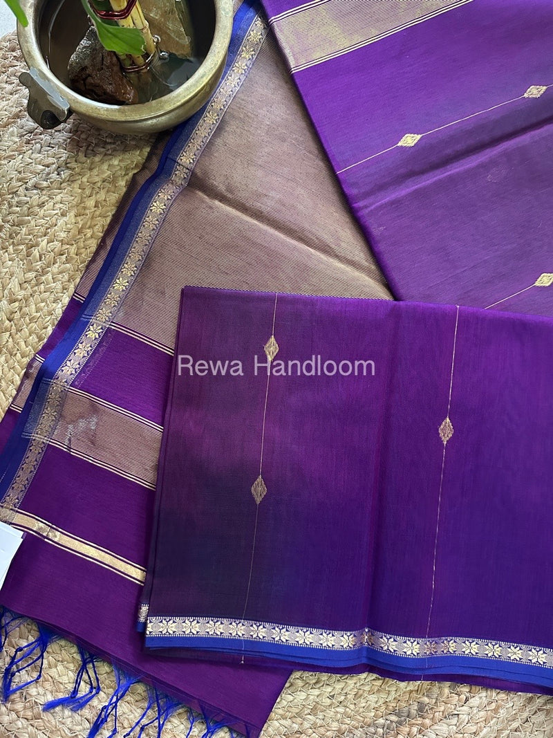  Zari Butti Maheshwari Saree