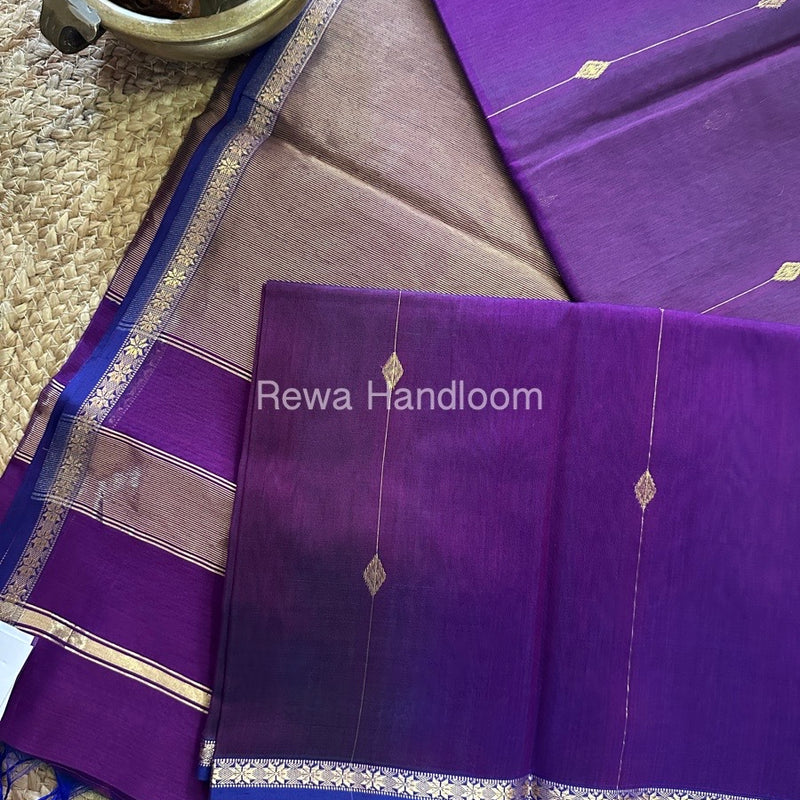  Zari Butti Maheshwari Saree