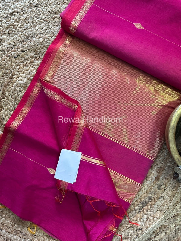  Zari Butti Maheshwari Saree