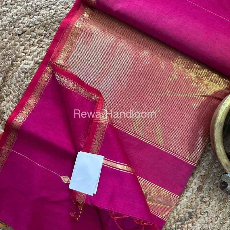  Zari Butti Maheshwari Saree