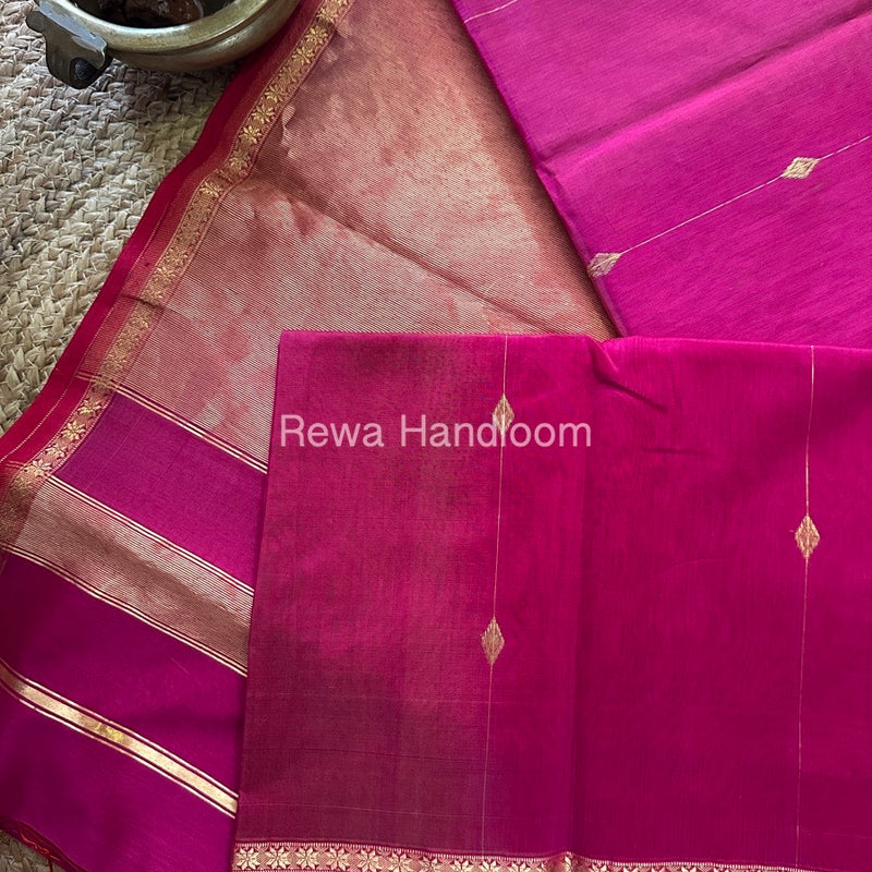  Zari Butti Maheshwari Saree