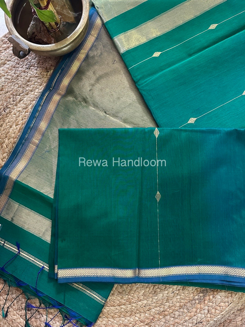  Zari Butti Maheshwari Saree