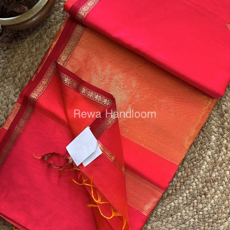 Zari Butti Maheshwari Saree
