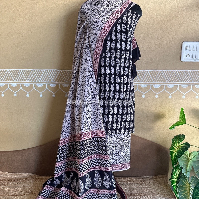  Bagh Print Cotton Suit