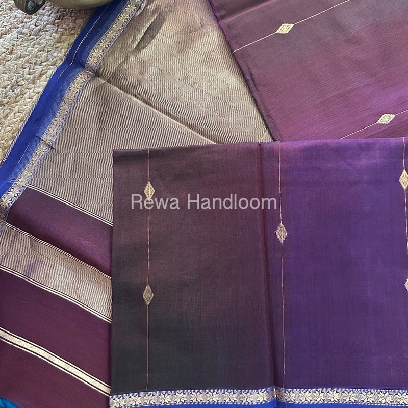  Zari Butti Maheshwari Saree