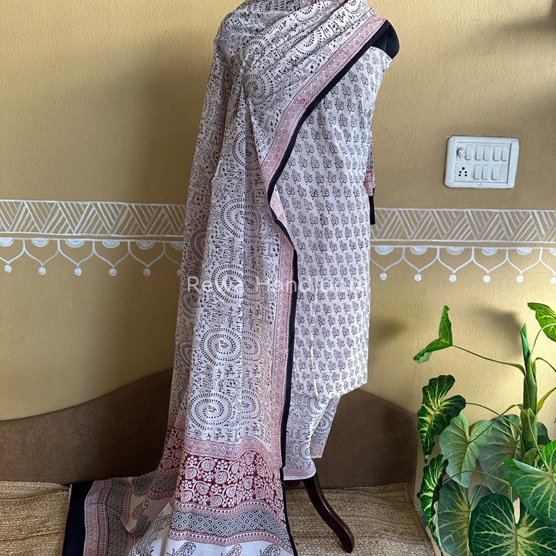  Bagh Print Cotton Suit