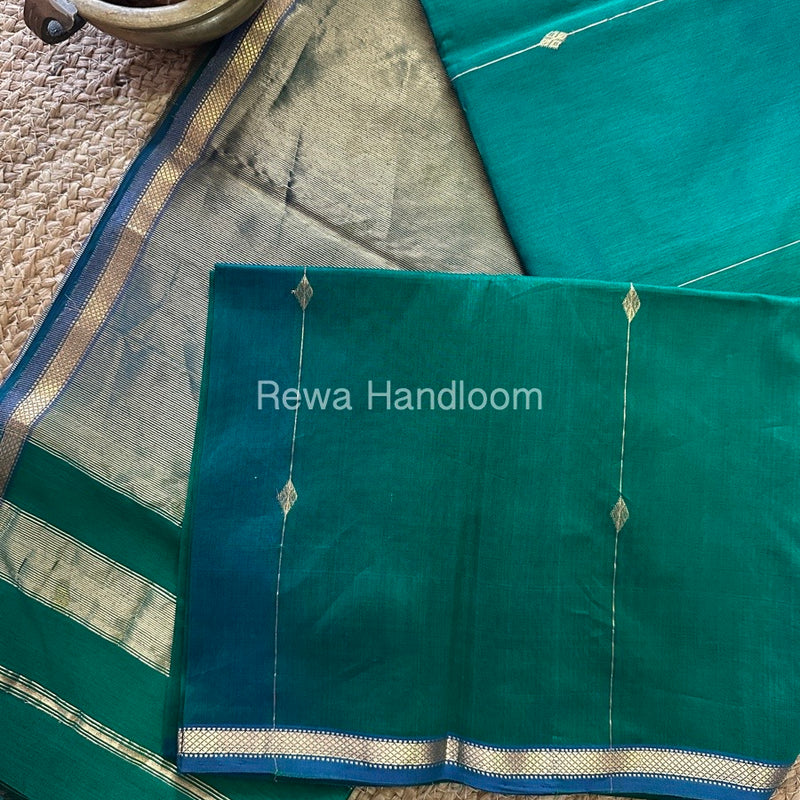  Zari Butti Maheshwari Saree