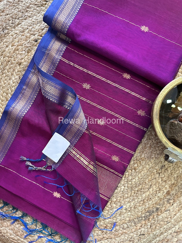  Zari Butti Maheshwari Saree
