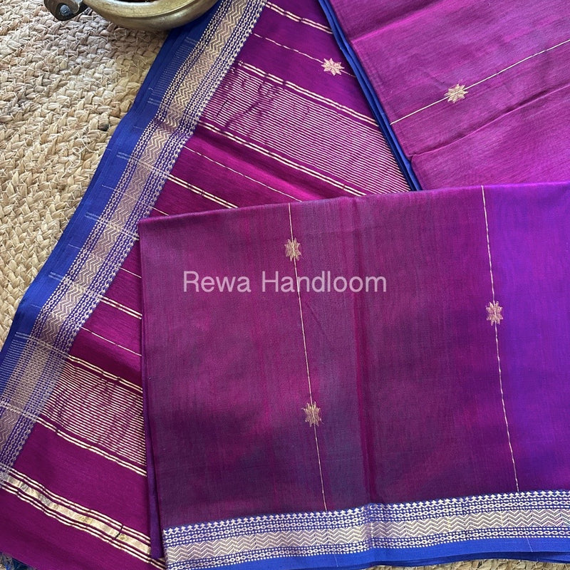  Zari Butti Maheshwari Saree