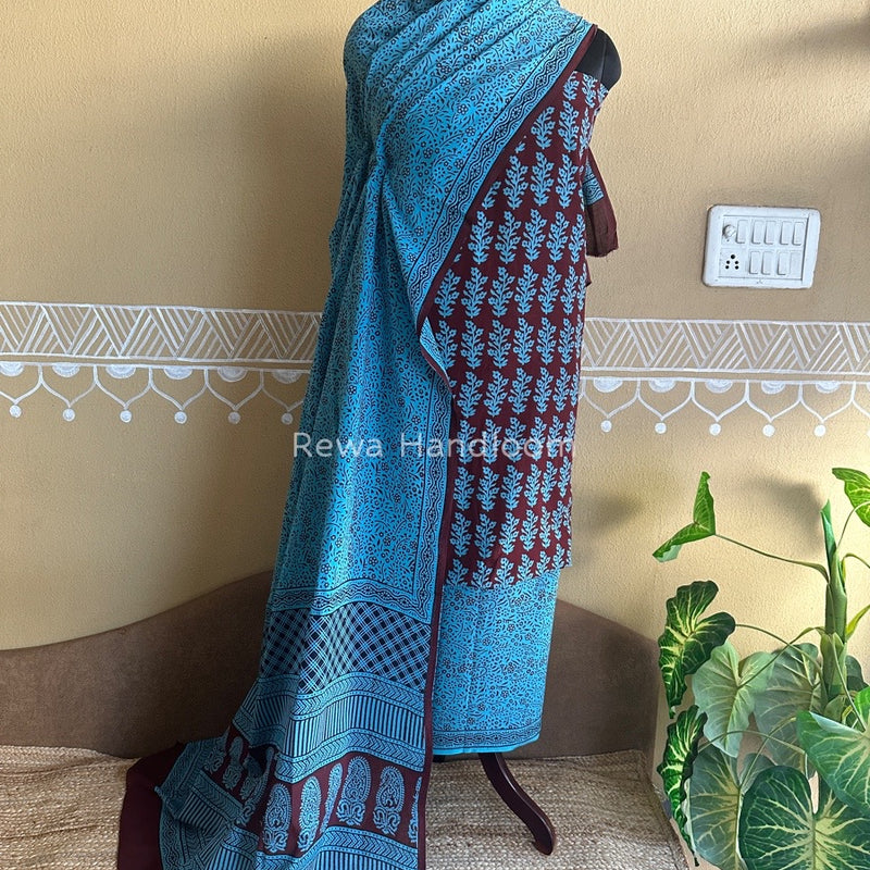  Bagh Print Cotton Suit