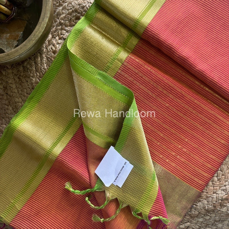 Exclusive Maheswari Self Checks Saree