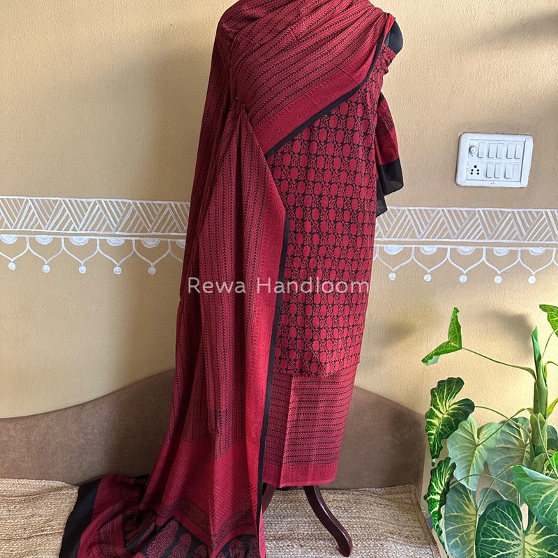  Bagh Print Cotton Suit