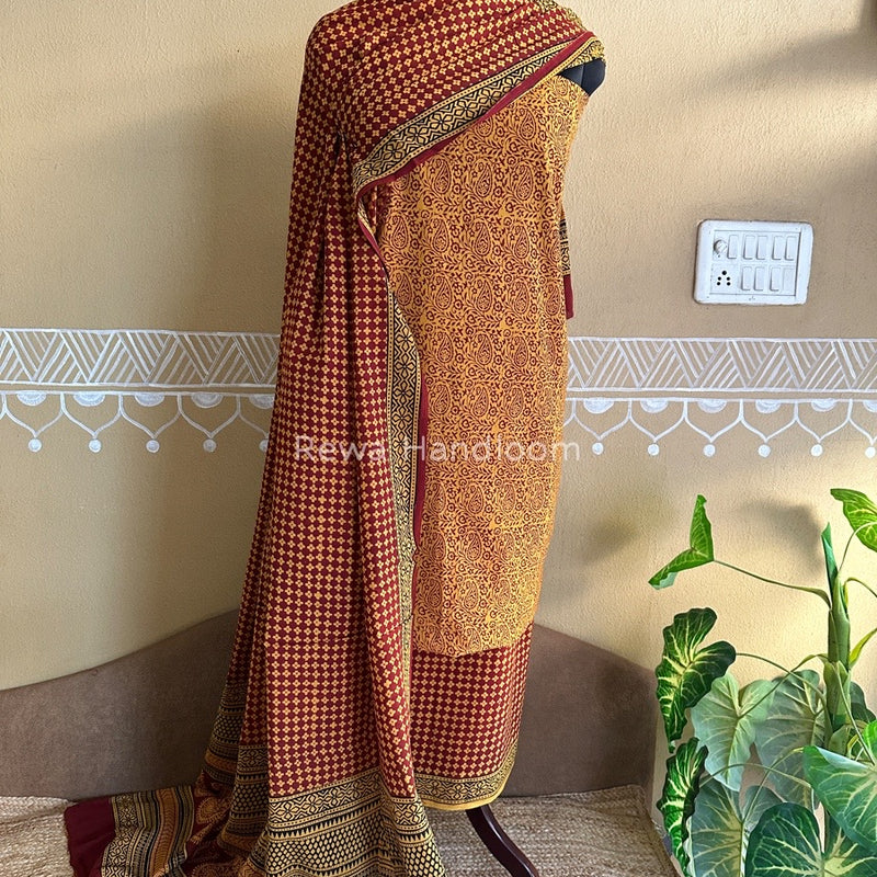  Bagh Print Cotton Suit
