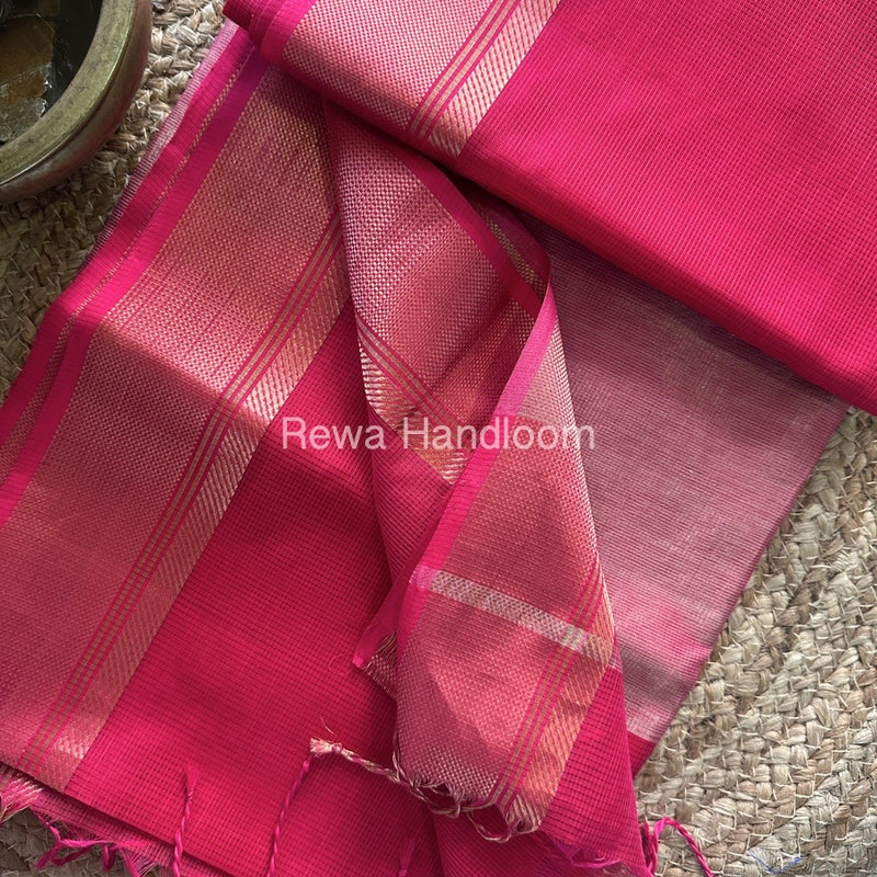 Exclusive Maheswari Self Checks Saree