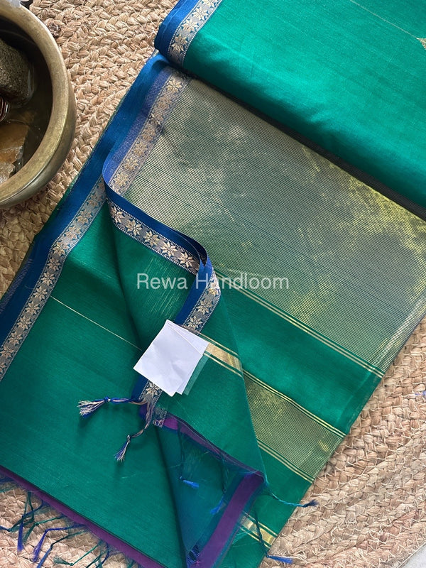  Zari Butti Maheshwari Saree