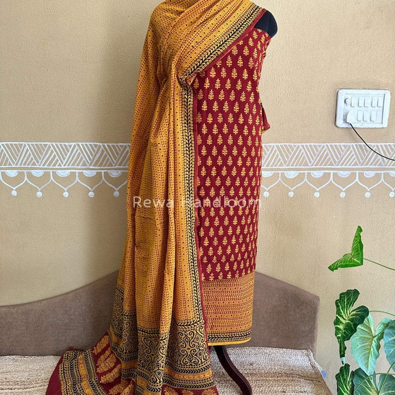  Bagh Print Cotton Suit