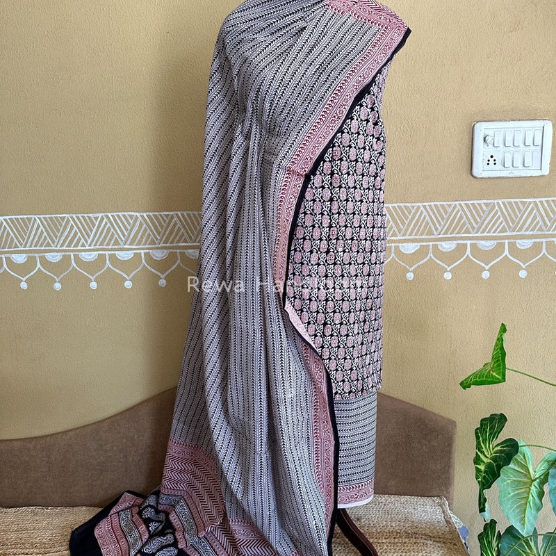 Bagh Print Cotton Suit