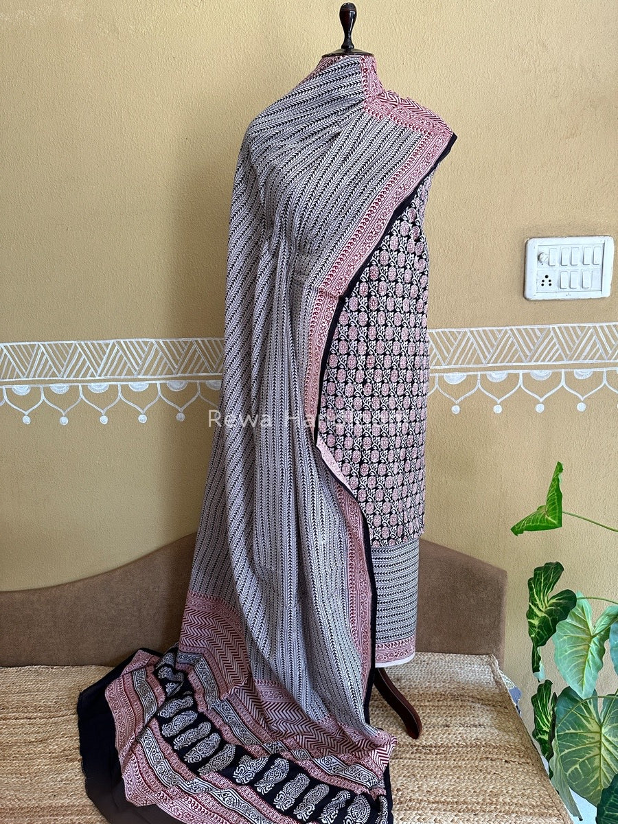  Bagh Print Cotton Suit