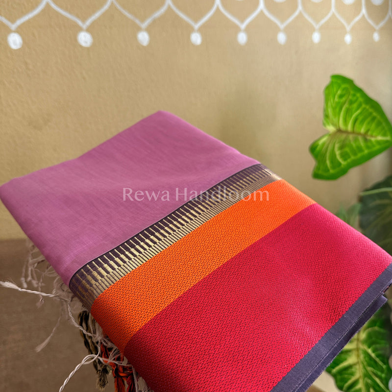 Maheshwari Multicolor Border Saree