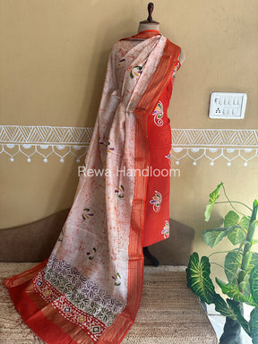 Maheshwari Batik Printed Dress Material