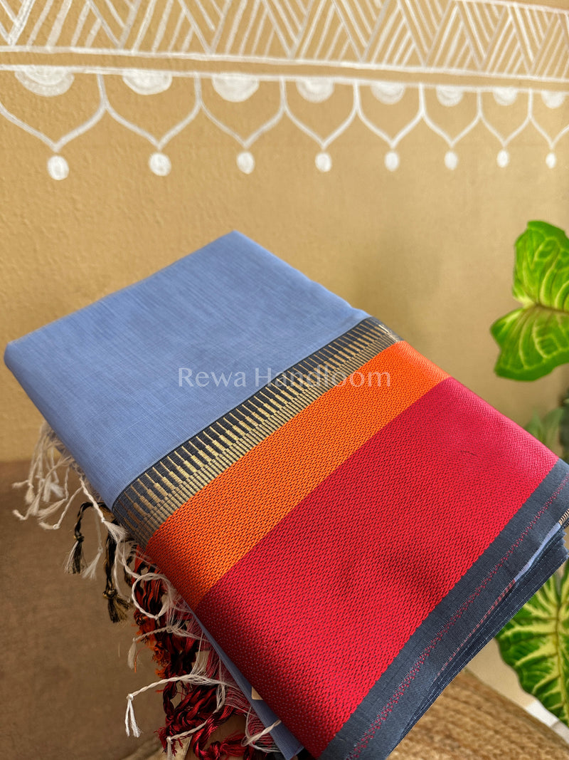 Maheshwari Multicolor Border Saree