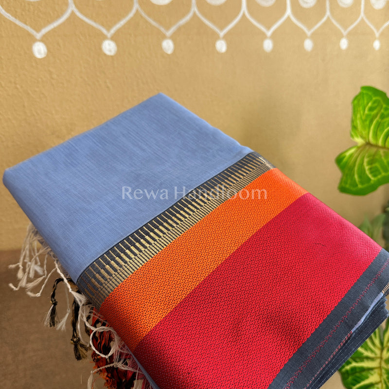 Maheshwari Multicolor Border Saree
