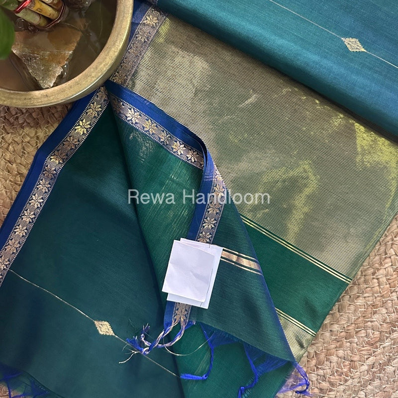  Zari Butti Maheshwari Saree