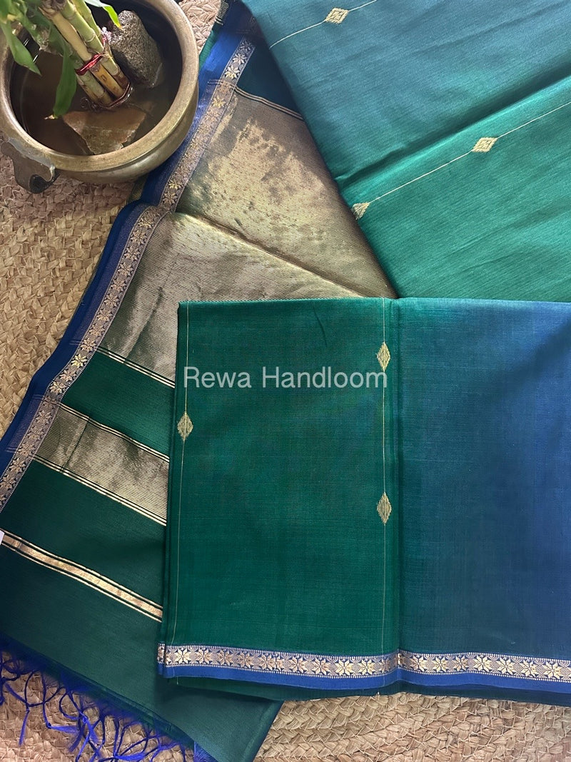  Zari Butti Maheshwari Saree