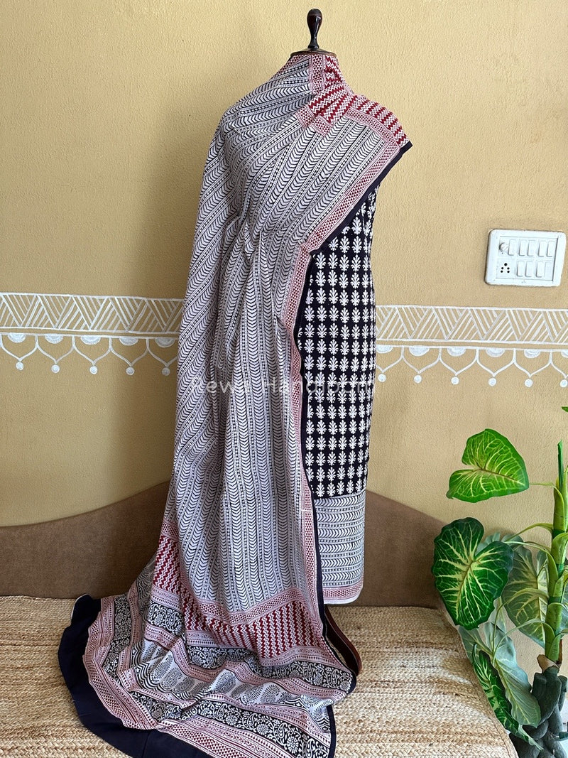  Bagh Print Cotton Suit