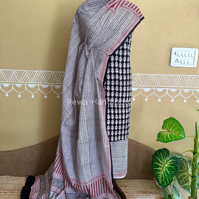  Bagh Print Cotton Suit