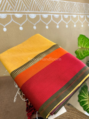 Maheshwari Multicolor Border Saree