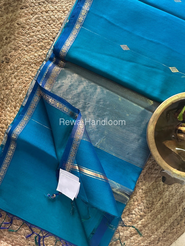  Zari Butti Maheshwari Saree