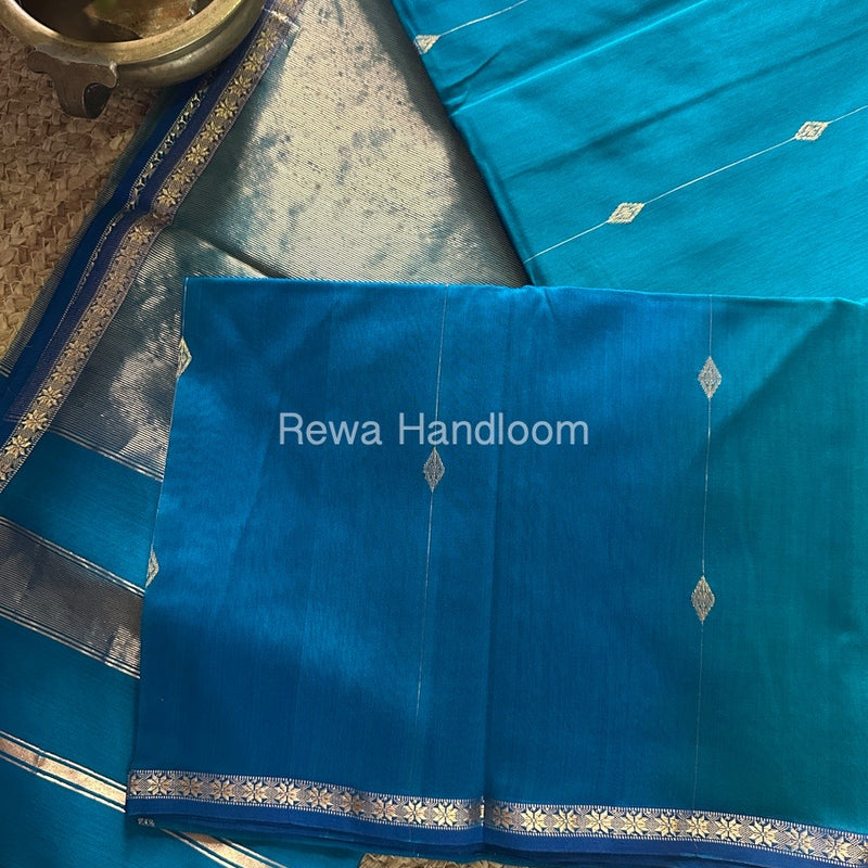  Zari Butti Maheshwari Saree