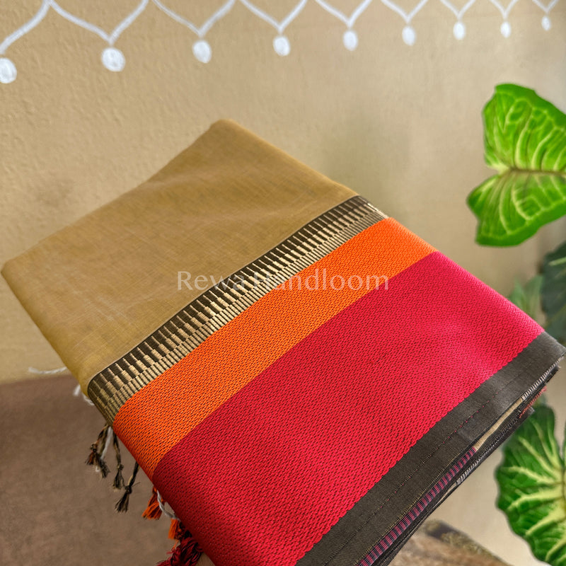 Maheshwari Multicolor Border Saree