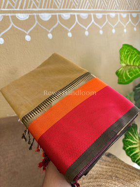 Maheshwari Multicolor Border Saree