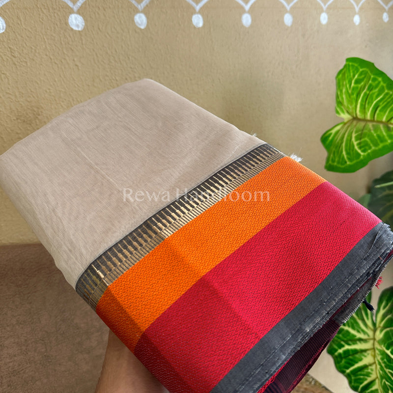 Maheshwari Multicolor Border Saree