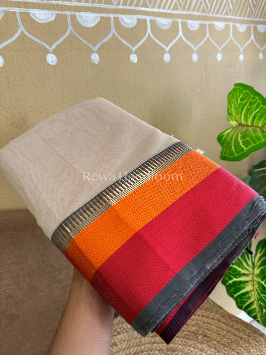 Maheshwari Multicolor Border Saree