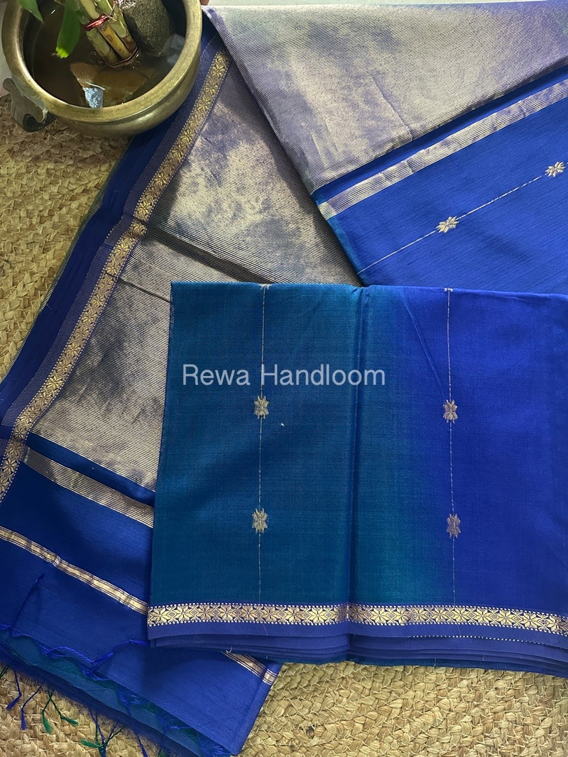  Zari Butti Maheshwari Saree