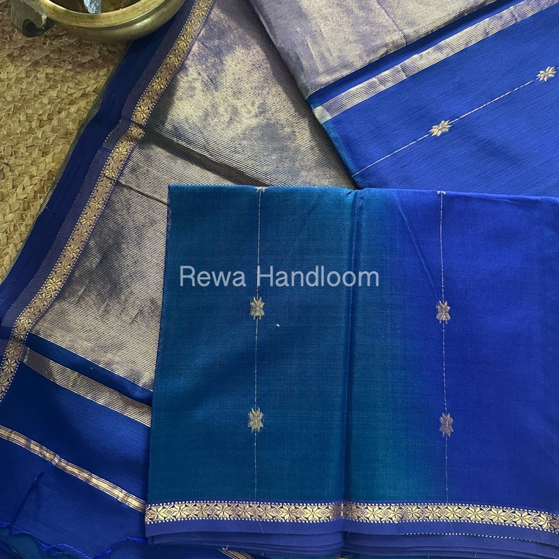  Zari Butti Maheshwari Saree