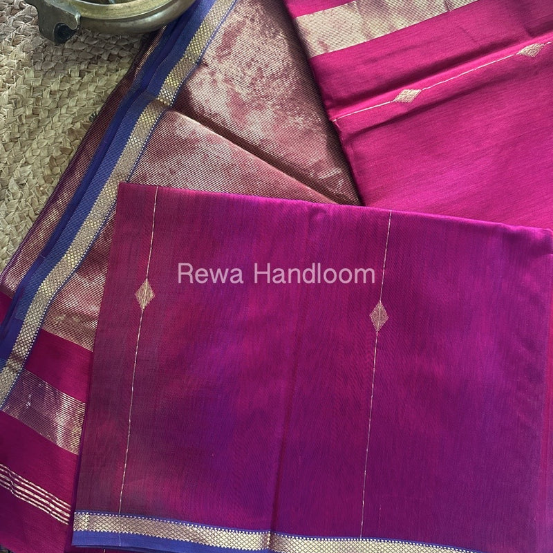 Zari Butti Maheshwari Saree