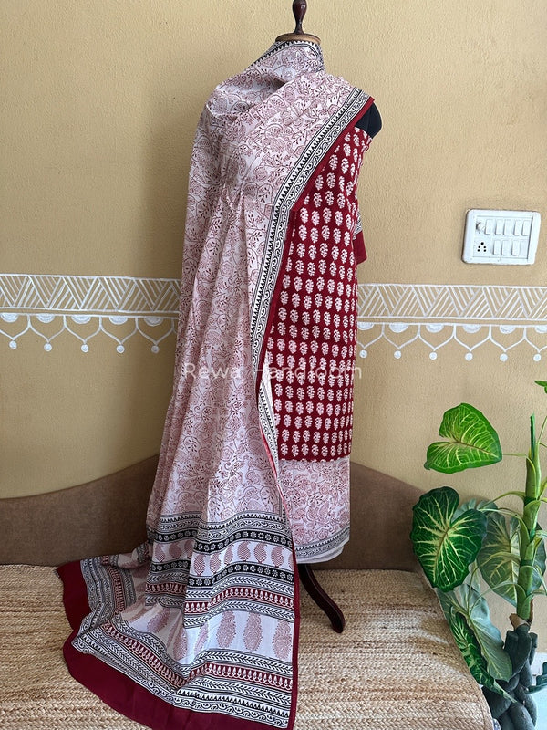  Bagh Print Cotton Suit